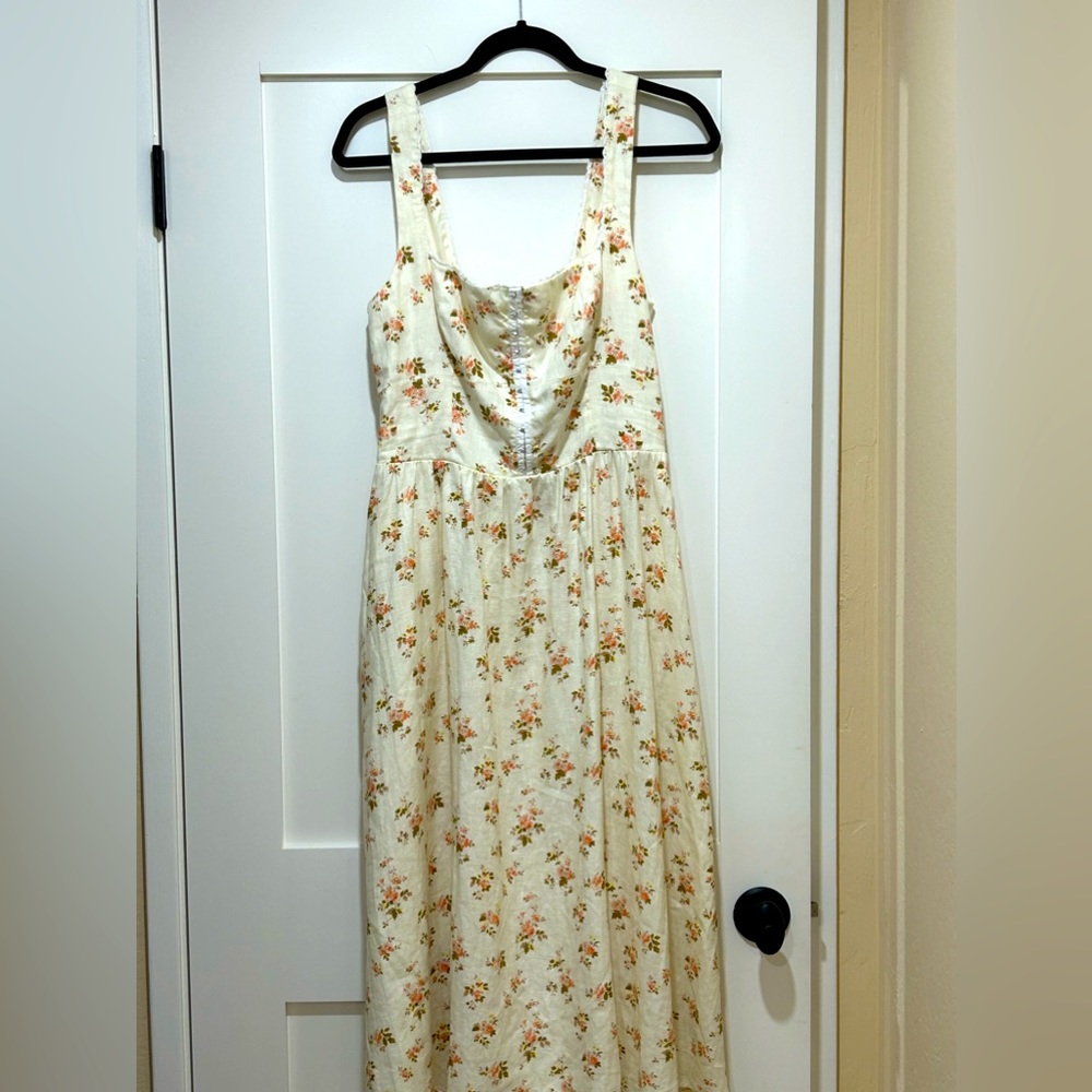 Reformation Tagliatelle linen dress size 12 worn once